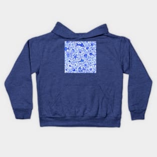 Blue Fishes Kids Hoodie